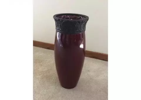 Burgundy Vase
